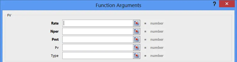 Required Data for Argument